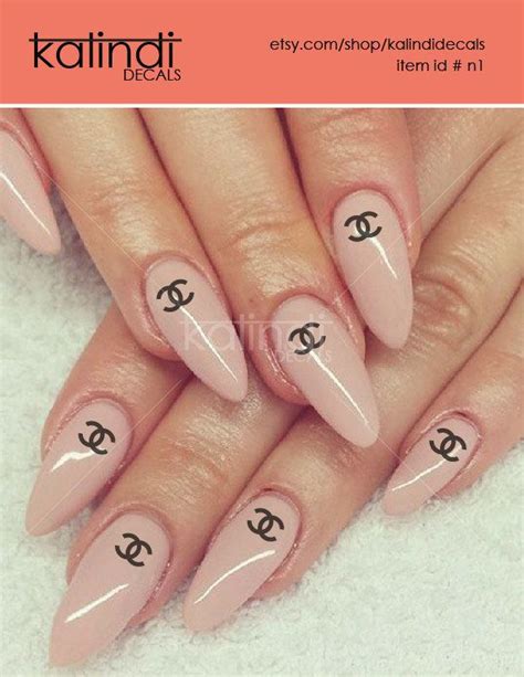 nail sticker chanel